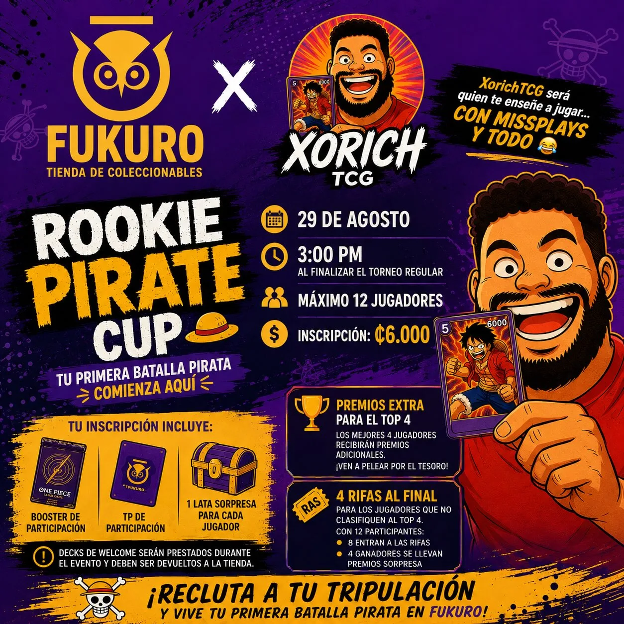 Arte del evento Rookie Pirate Cup