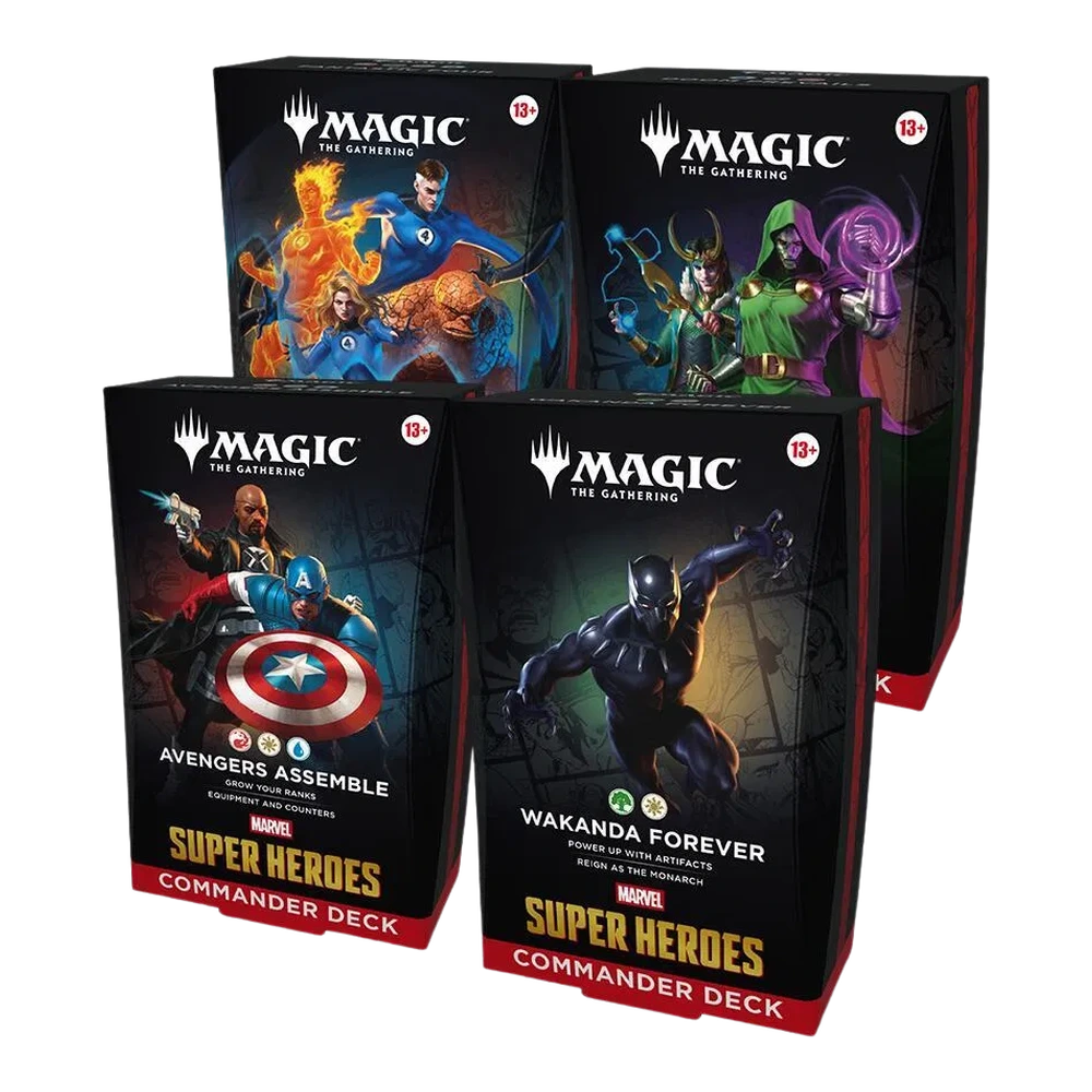 Magic: The Gathering | Marvel Super Heroes—Commander Deck Collection (4 Decks)