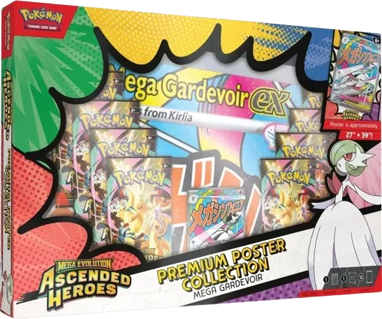 Pokémon TCG: Mega Evolution—Ascended Heroes Premium Poster Collection—Mega Gardevoir