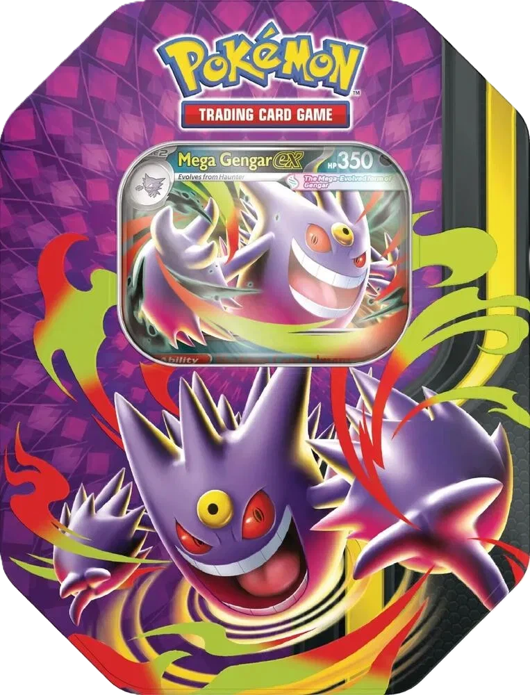 Pokémon TCG: Mega Moonlit Tin—Mega Gengar ex (Español)